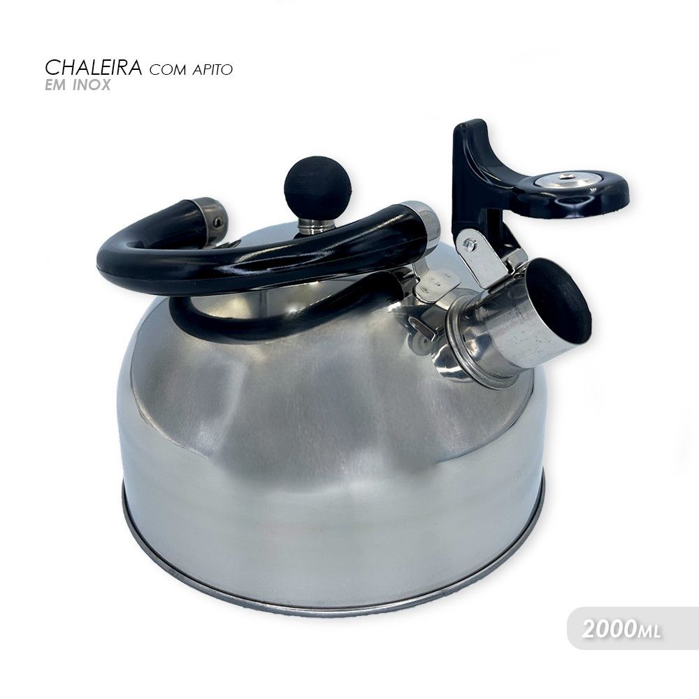 Chaleira Wincy Inox 2 Litros com Apito e Fundo 4mm — foto 1
