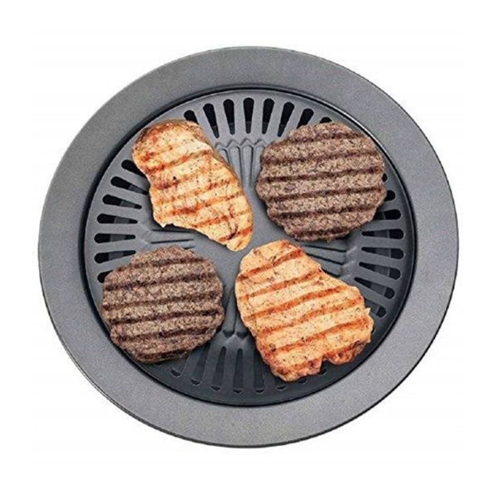 Churrasqueira de Fogão TopGrill Sem Fumaça 32 cm - Preta — foto 1
