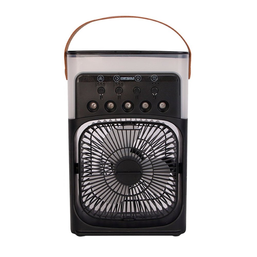 Climatizador e Ventilador Portátil LED Bivolt 10W - Preta