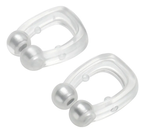 Clipe Nasal Magnético Anti Ronco em Silicone, Kit com 2