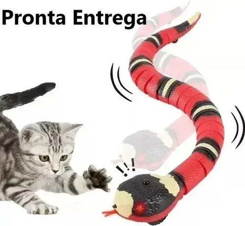 Cobra de Brinquedo Interativa para Gatos Recarregável USB