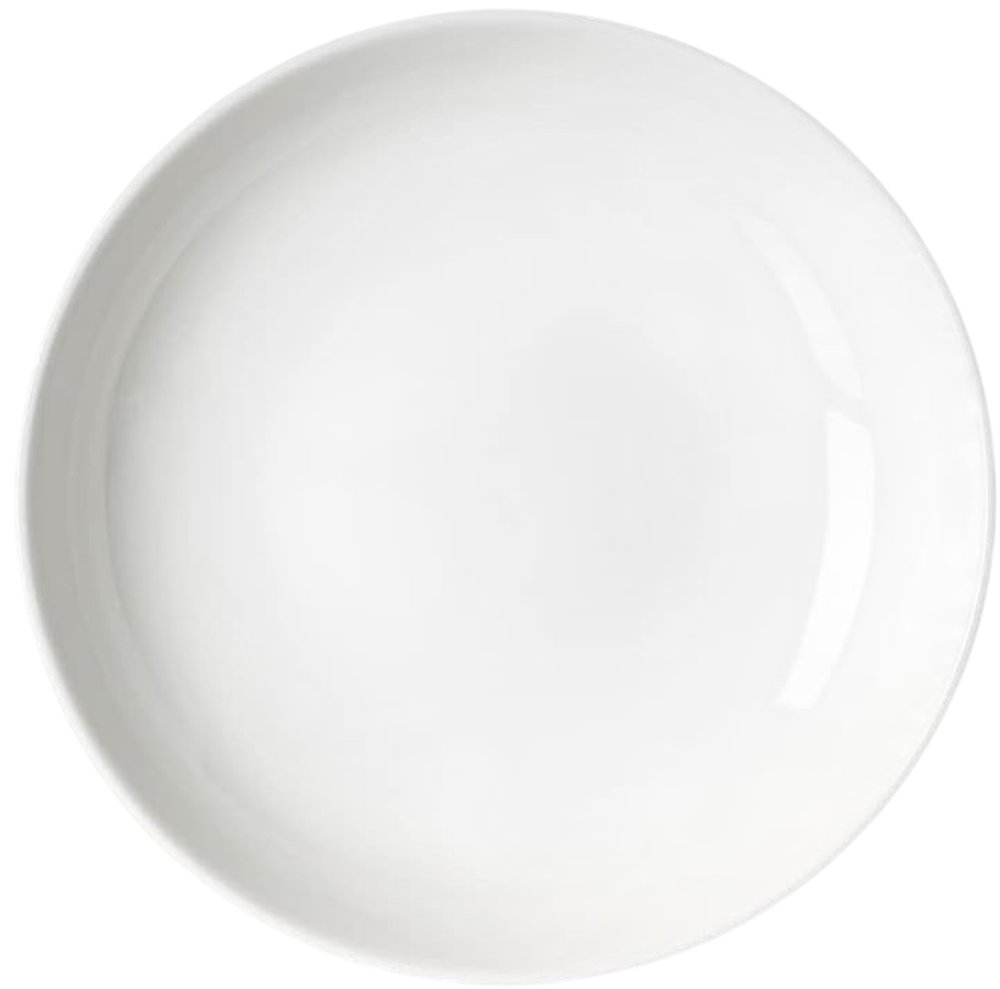 Conjunto 6 Pratos Fundo Moon Vidro 24 cm - Branca — foto 1