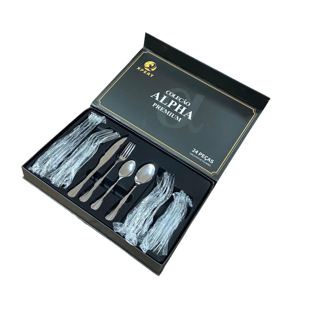 Conjunto de Talheres Inox – 24 Peças — foto 1