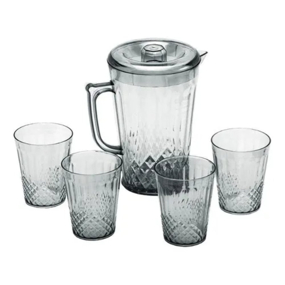 Jarra Acrílica Top Rio 2L com 4 Copos 270ml — foto 1