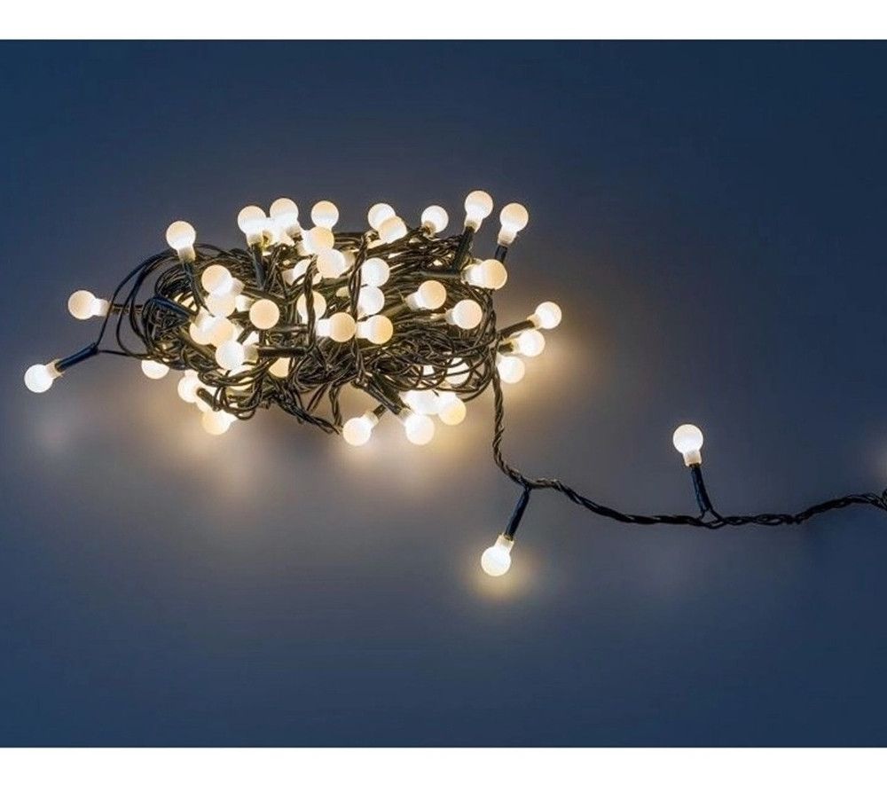 Cordão Pisca Led 40 Bolinhas Branco Quente — foto 1