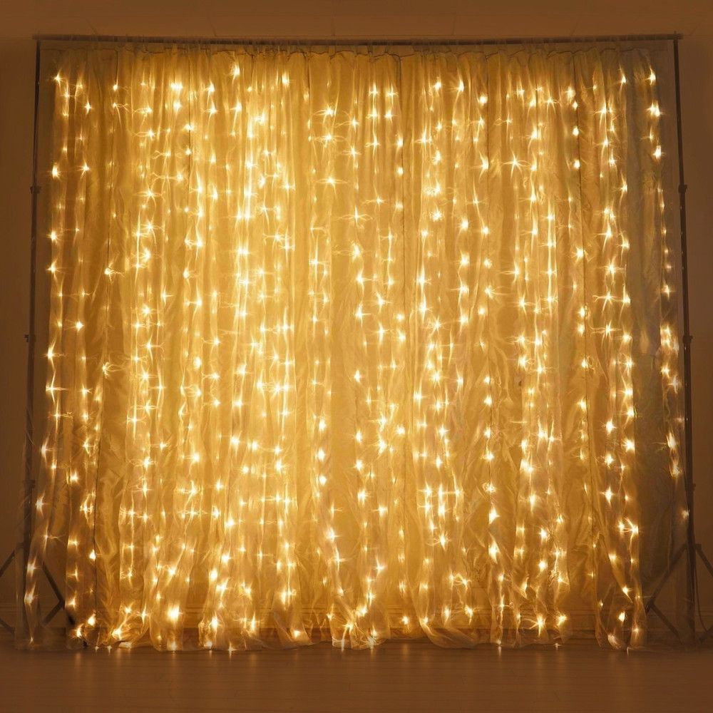 Cortina 300 Led Branco Quente 3mx2m Decoração Natal — foto 1