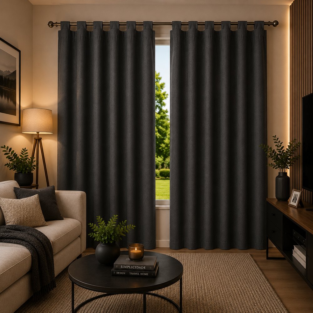 Cortina Blackout Vida Pratika Cinza 280x200cm — foto 1