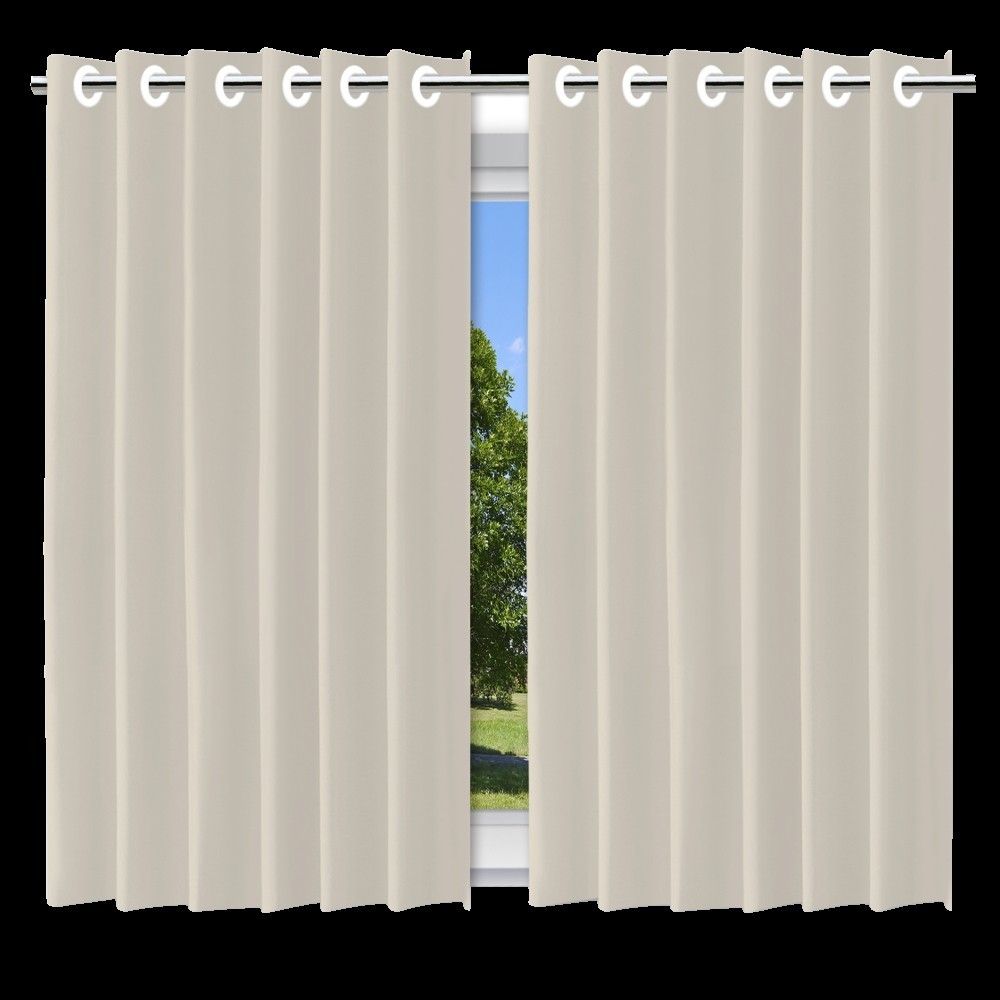 Cortina Blackout Bege c/ ilhos - 280x280cm — foto 1