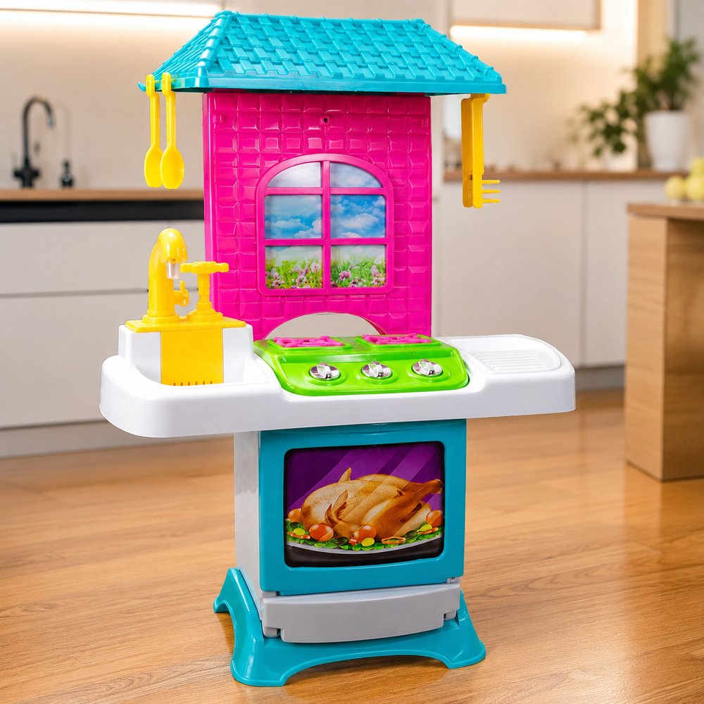 Cozinha Infantil Fogão Forno e Pia