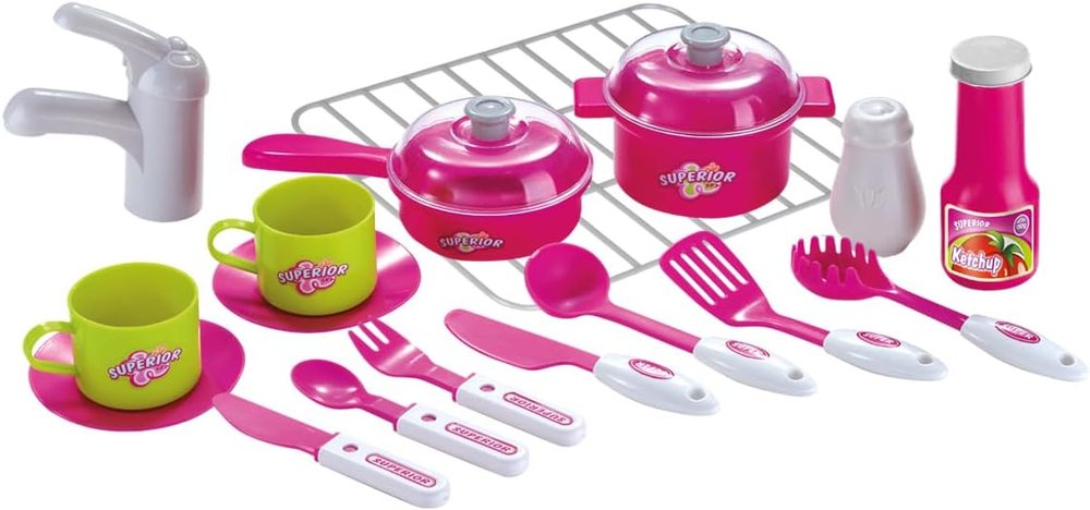 Cozinha Infantil Play Chef com Som e Luz - Rosa — foto 1