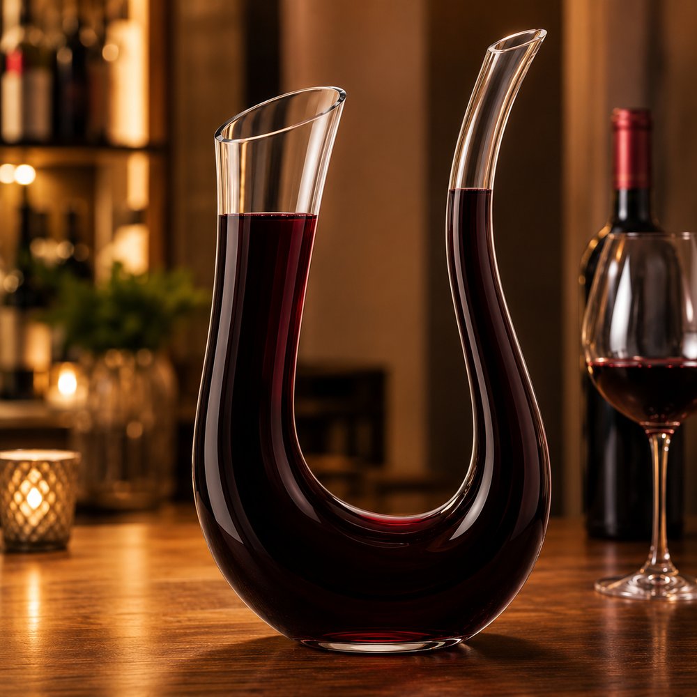 Decanter de Vidro XDX para Vinho 1250ml Transparente — foto 1