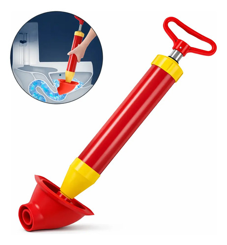 Desentupidor Manual de Alta Pressão 150 mm Vermelho