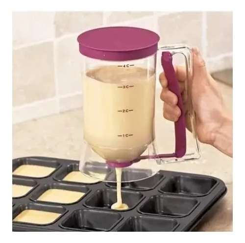 Dosador Medidor de Massa Manual para Cupcake e Panqueca Lila