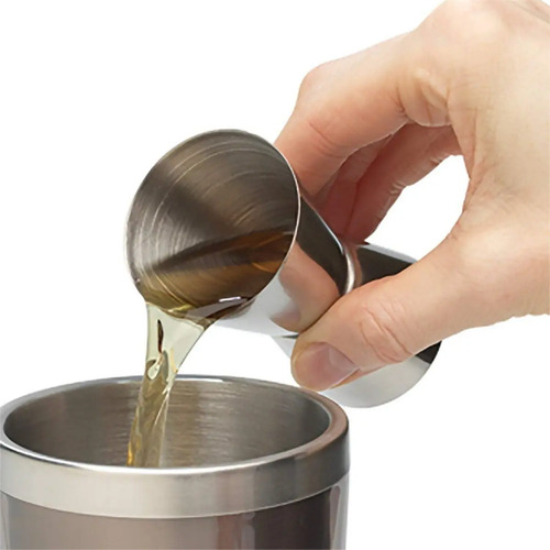 Dosador de Bebidas Duplo 25 ml e 50 ml em Aço Inox