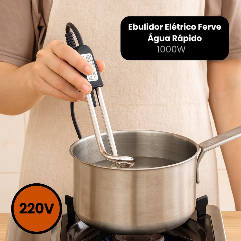 Ebulidor Elétrico Startools 1000W 220V para Aquecer Água