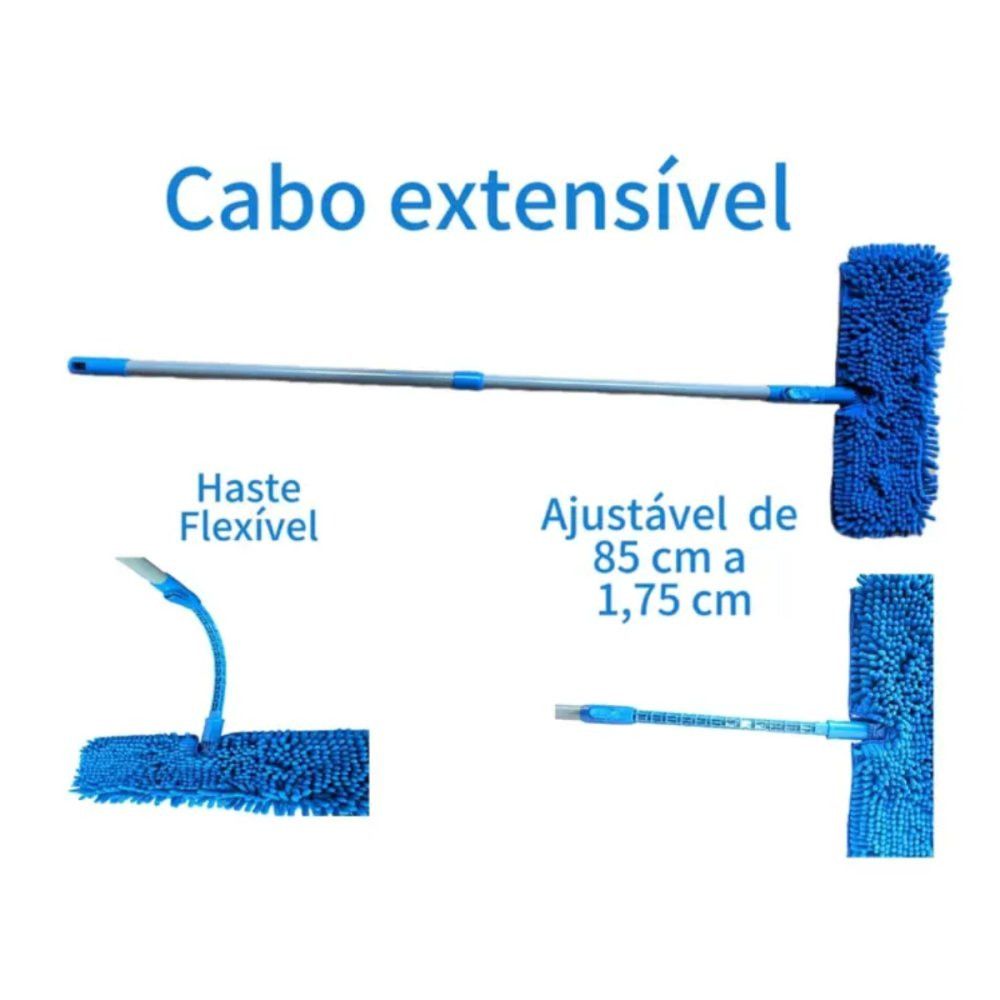 Esfregão Flat Cabo Extensível para Limpeza em Geral — foto 1