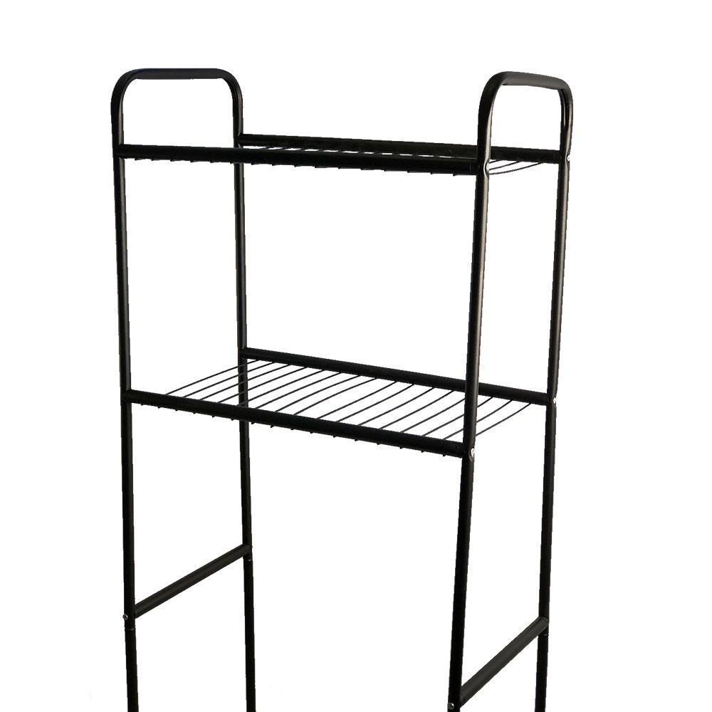 Estante para Banheiro com 2 níveis - Preto Fosco — foto 1