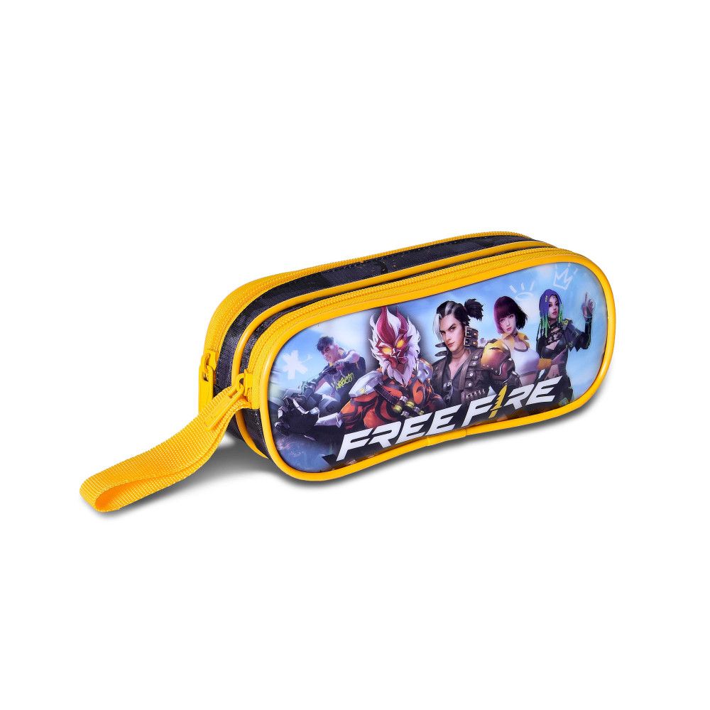 Estojo Escolar Duplo Clio Free Fire com 2 Divisórias — foto 1