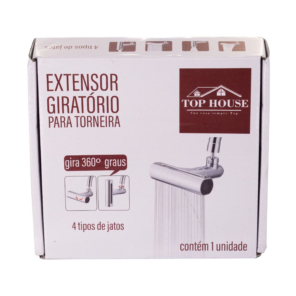 Extensor Torneira Top Rio 360° com 4 Tipos de Jato — foto 1