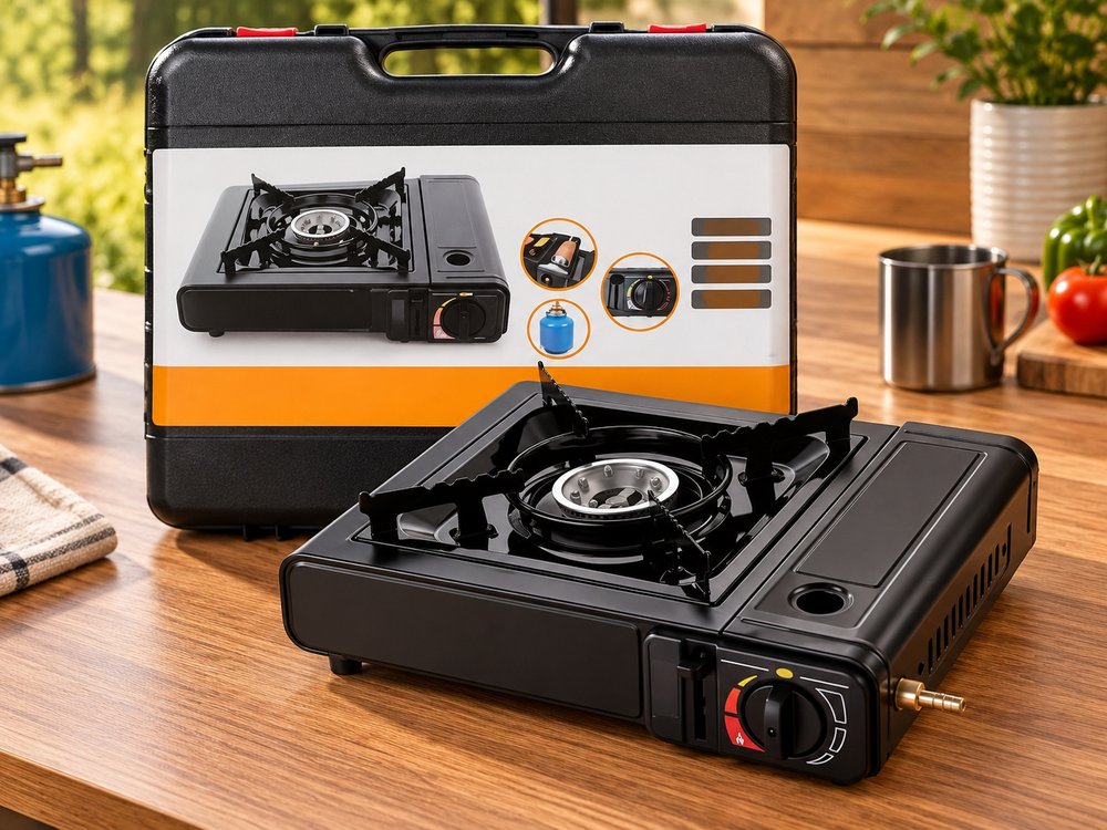 Fogareiro Portátil Angra Duo Flex com Acendimento Automático e Maleta