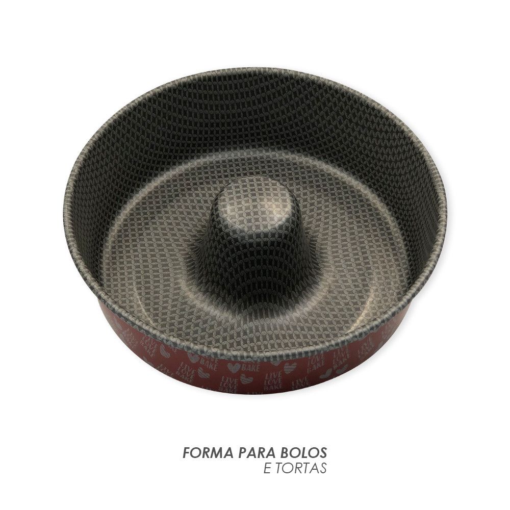 Forma de Bolo 22 cm - Vermelho — foto 1