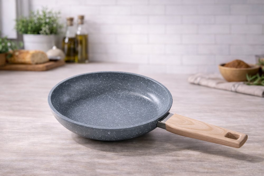 Frigideira Max Chefe Wood 22cm - Cinza — foto 1
