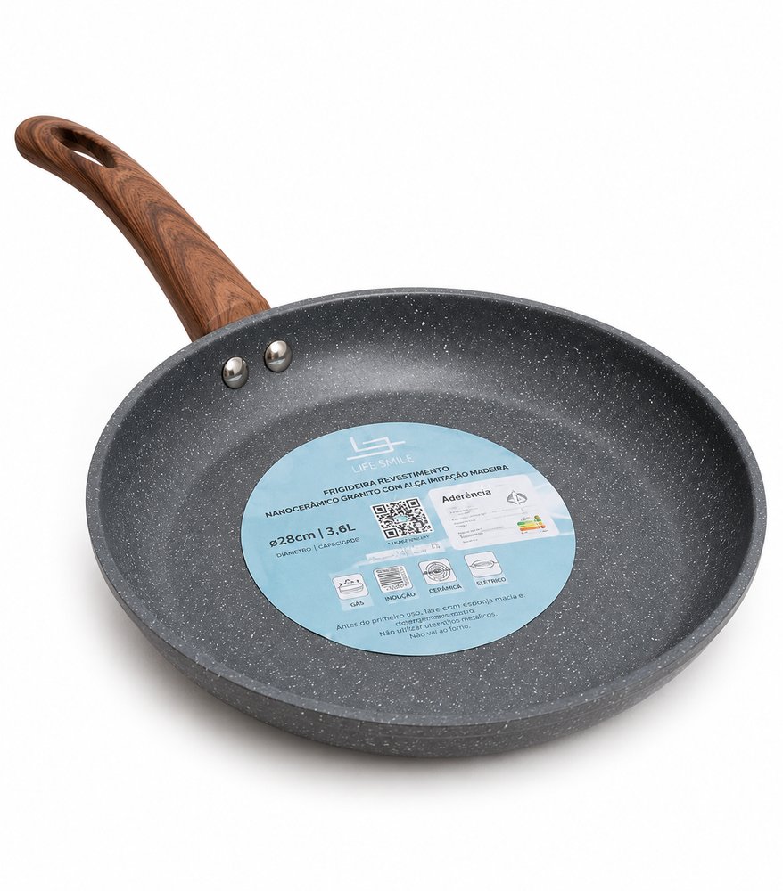 Frigideira Lehavi Nanocerâmica Granito 24cm Indução — foto 1