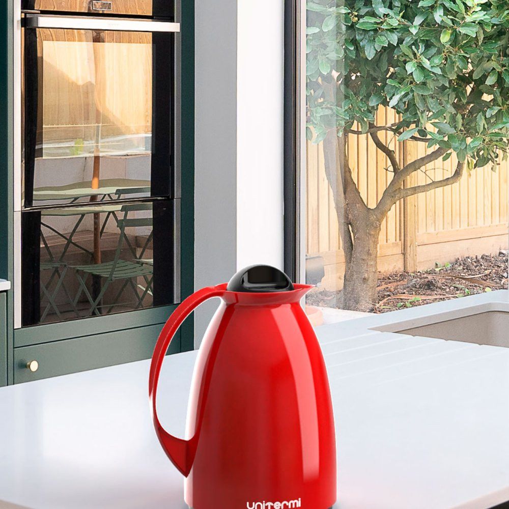 Garrafa Térmica Café Florença 650ml Vermelha Unitermi — foto 1