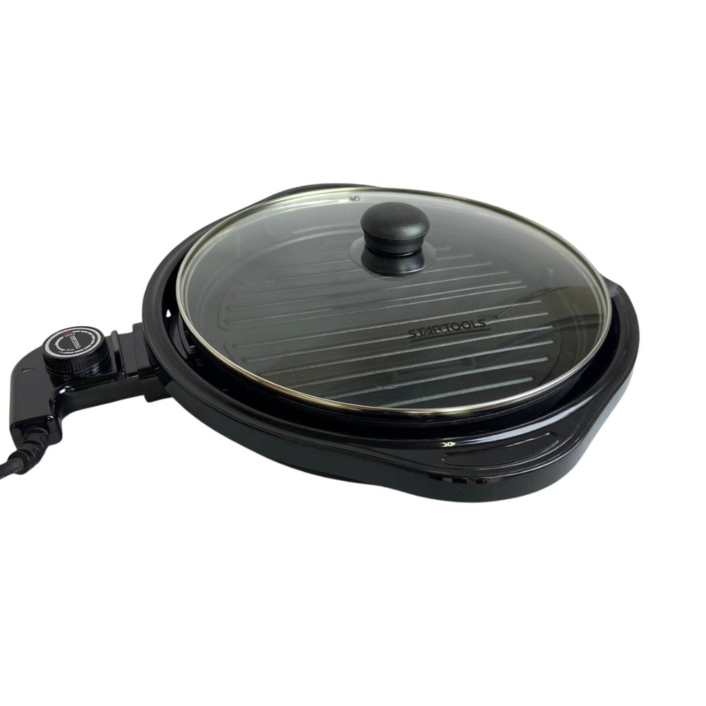 Grill Elétrico Redondo Premium com Termostato 127V - Preta — foto 1