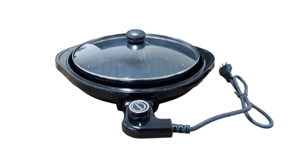 Grill Elétrico Redondo Premium com Termostato 220V - Preta — foto 1