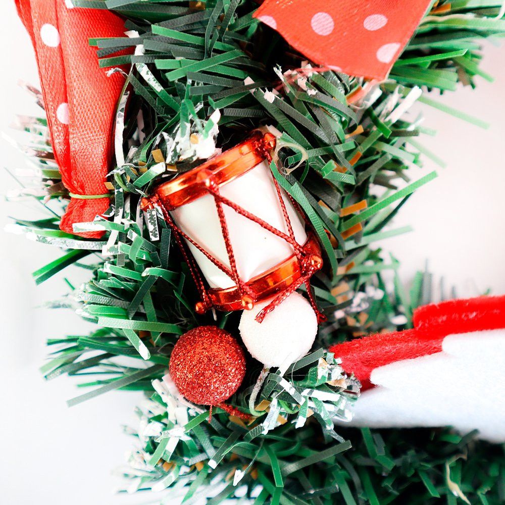 Guirlanda De Natal Cerejas Laço Top Luxo 25 Cm Média — foto 1
