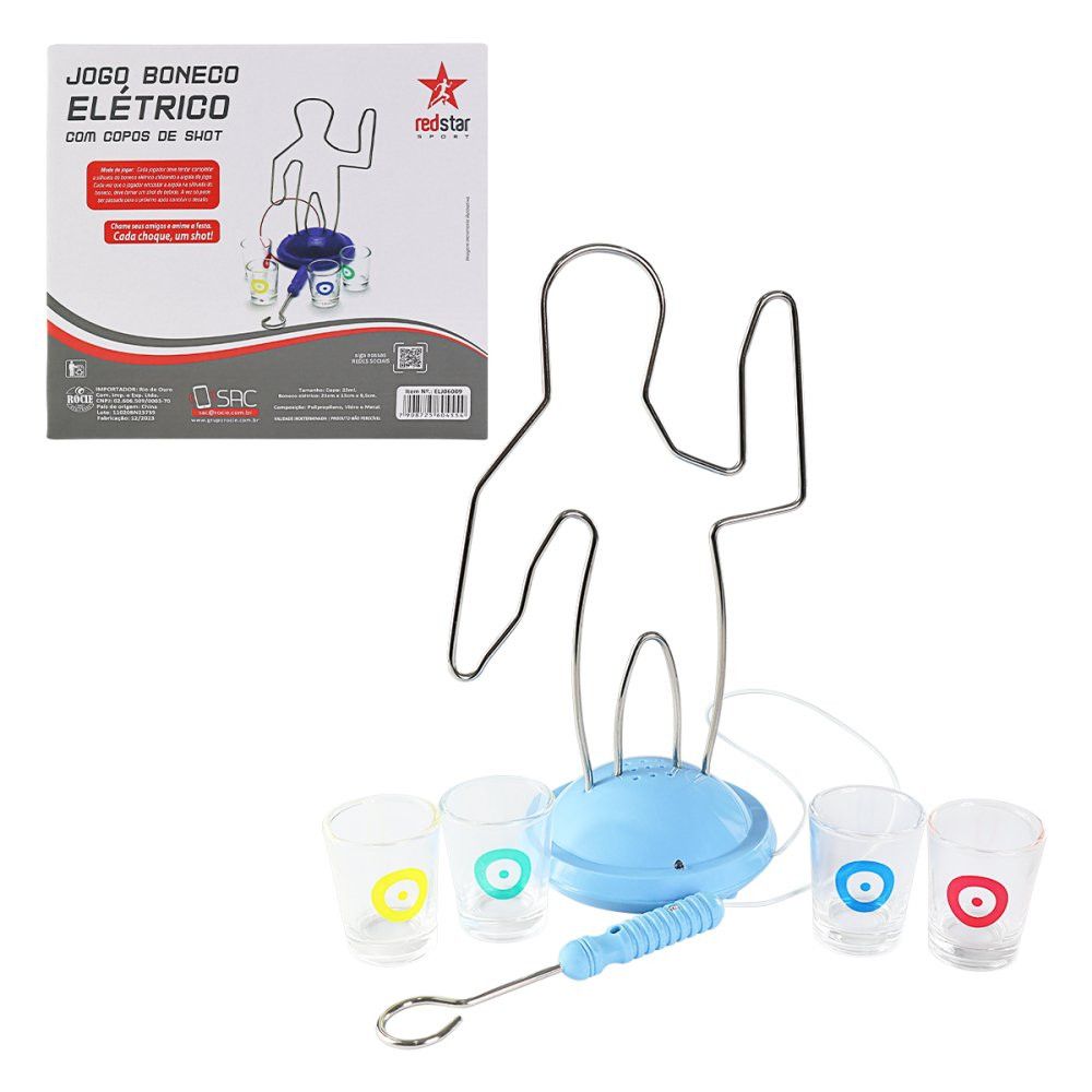 Jogo Boneco Elétrico com Copos de Shot — foto 1