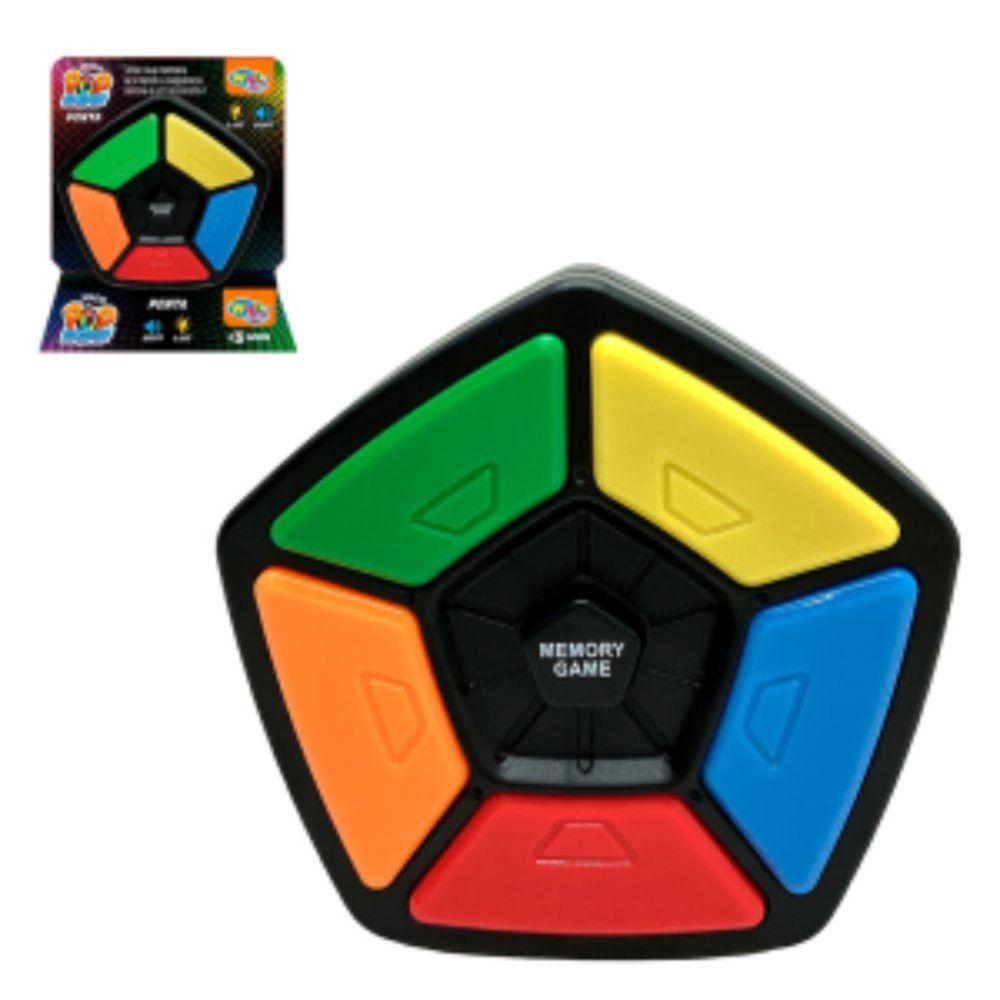 Jogo da Memória Pop Memory Penta Estrela com Luzes, Sons e Sequências Interativas — foto 1