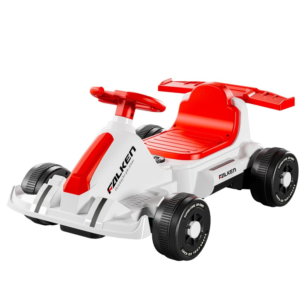 Kart Elétrico Brinquedo Carrinho Veiculo Criança Infantil 6V - Branca