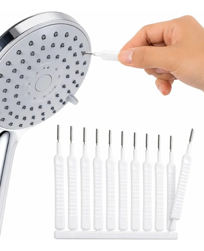 Kit 10 Escovinhas Limpa Furos de Chuveiro e Multiuso