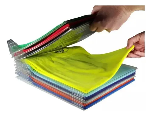Organizador de Camisetas com 10 Divisões Transparente