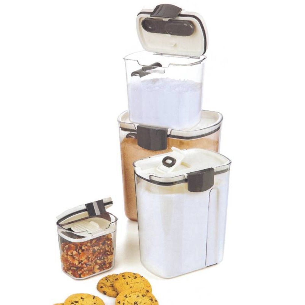 Kit 4 Potes Organizadores Top Rio com Dispensers — foto 1