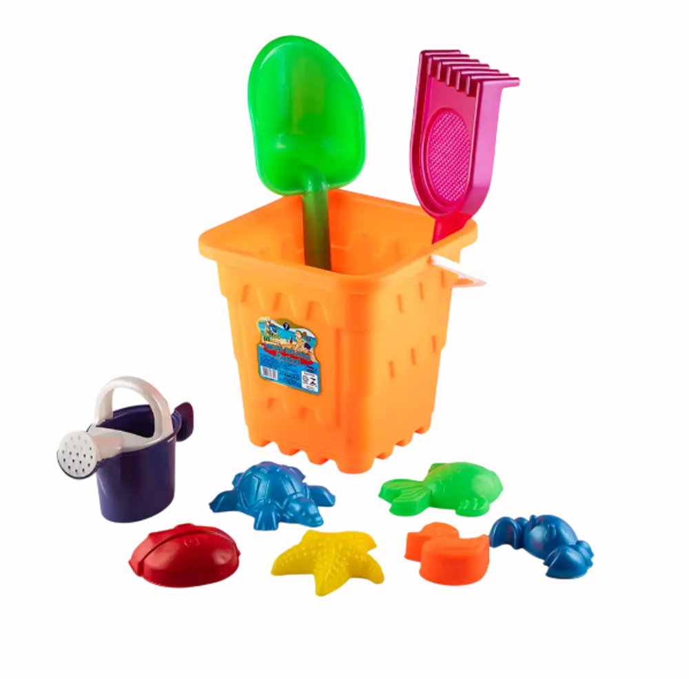 Kit Balde de Praia Infantil 10 Peças