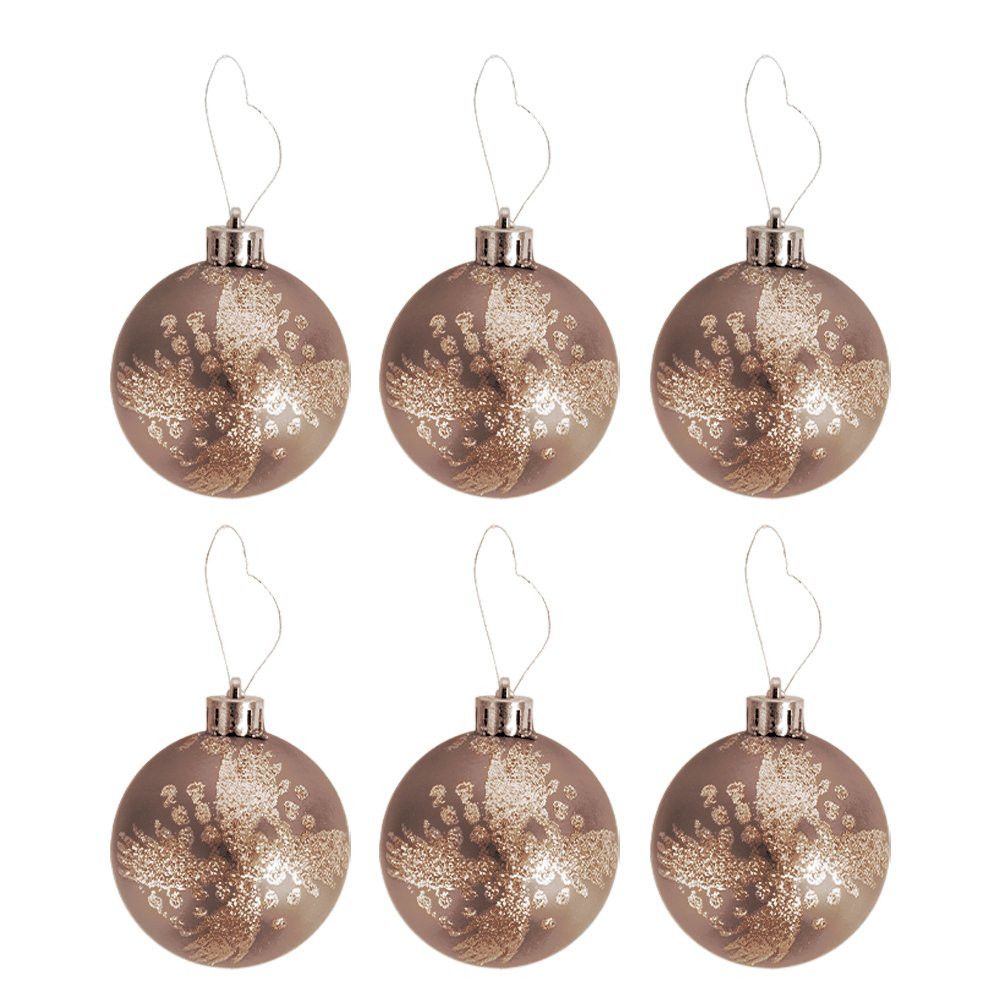 Kit Bolinhas De Natal 6cm Enfeite Natalino 24un Bronze — foto 1