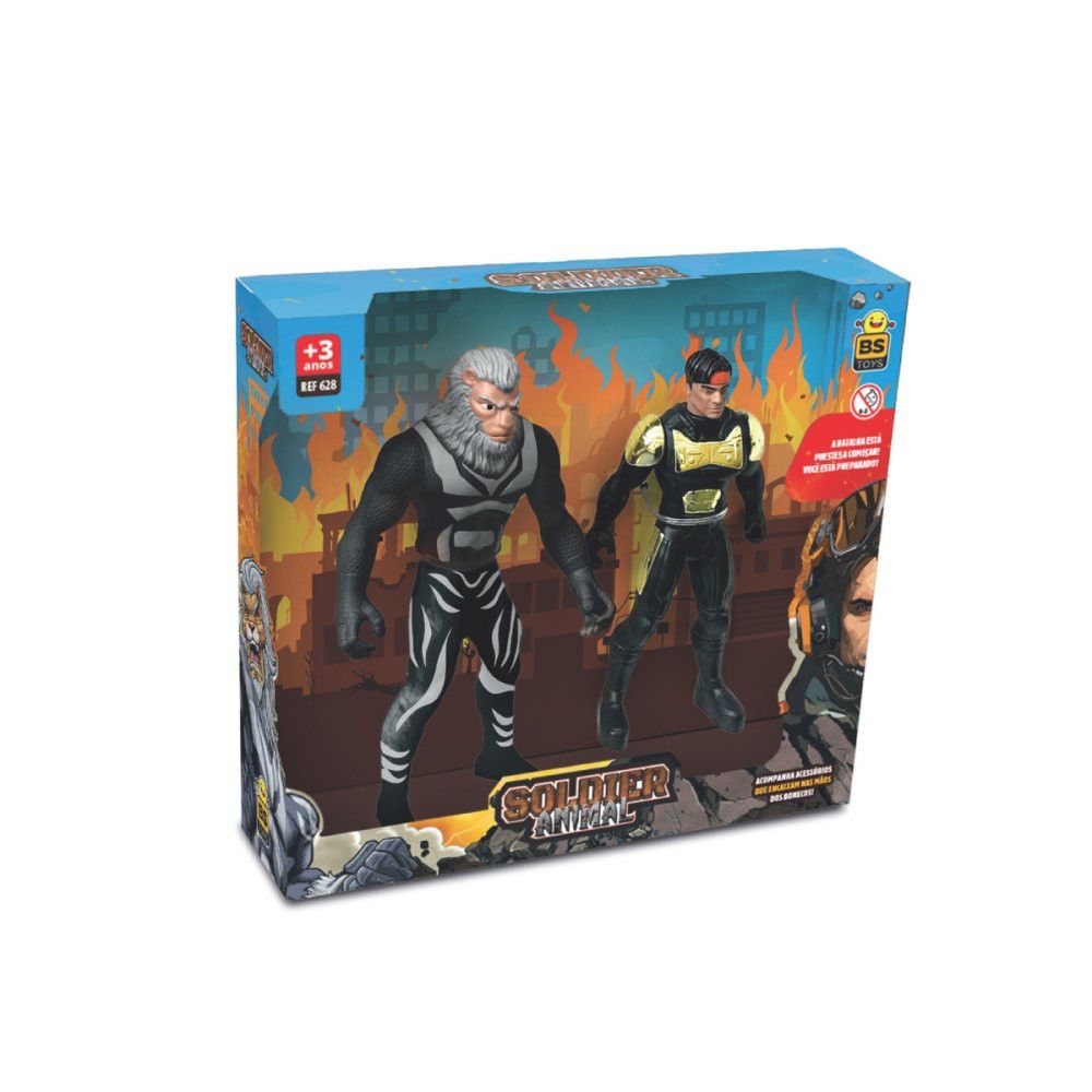 Kit Brinquedo Infantil Super Herói Animal War - Sortido — foto 1