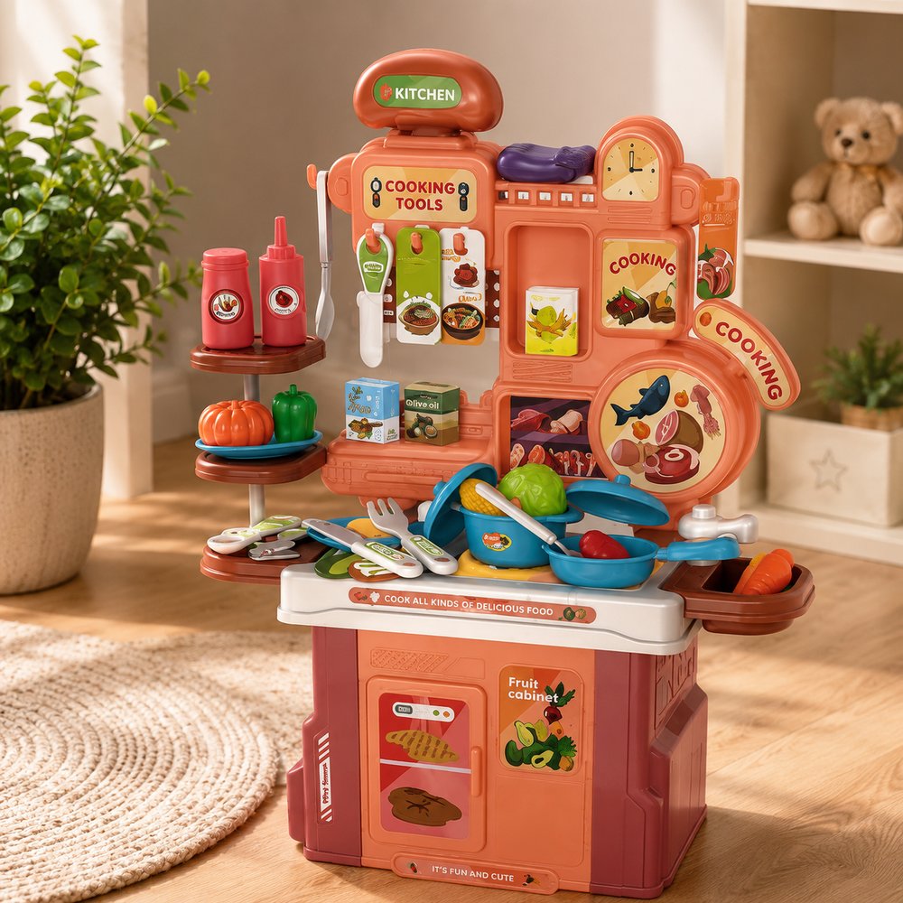 Kit Cozinha Infantil Completa com Acessórios 46 Peças — foto 1