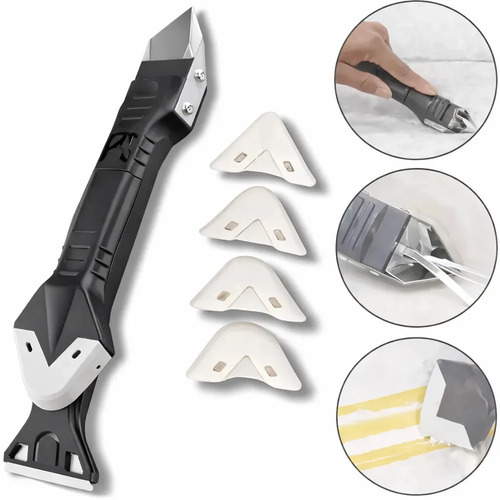 Kit Espátula 3 em 1 para Remover Rejunte e Silicone
