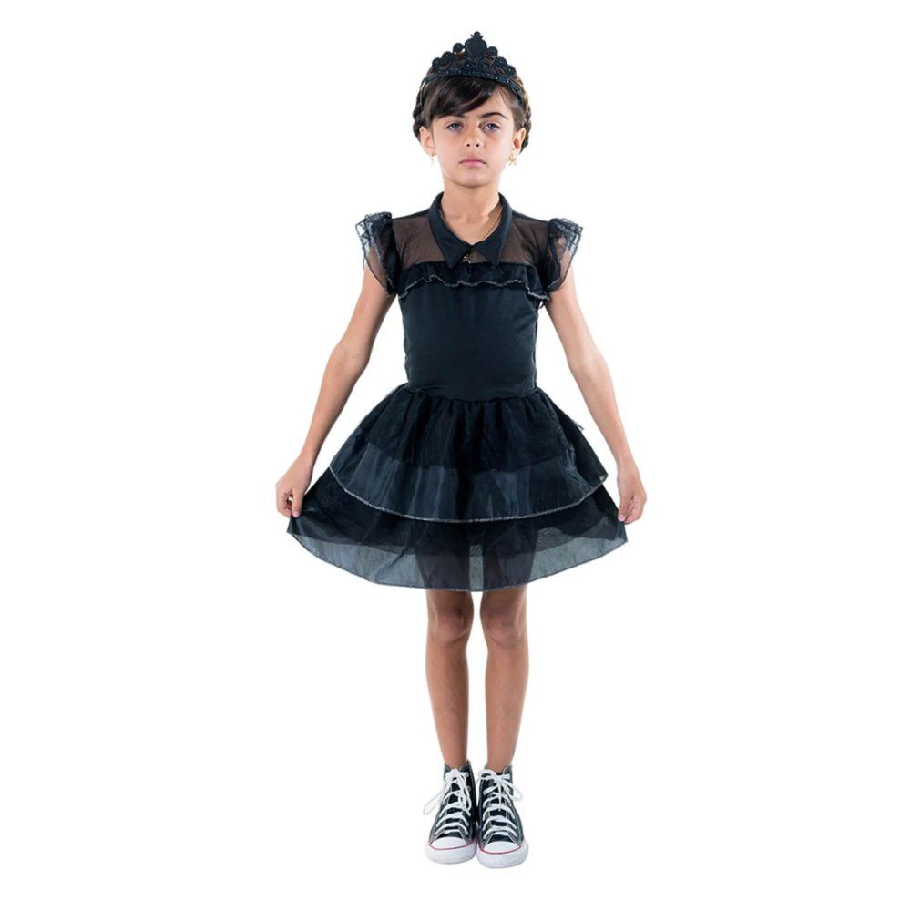 Kit Fantasia Infantil Princesa Bruxinha com Tiara - G — foto 1