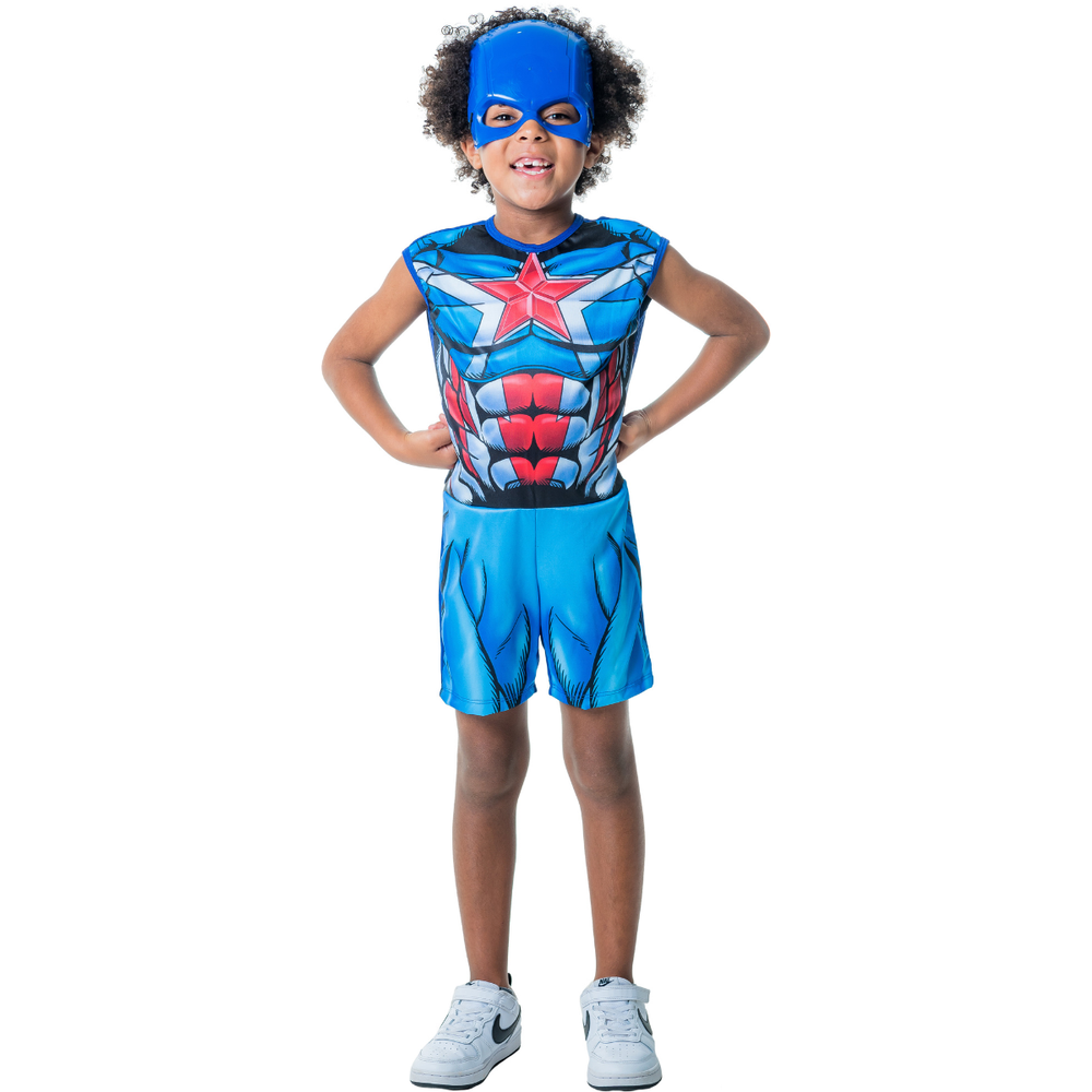 Kit Infantil Fantasia Capitão América - GG — foto 1