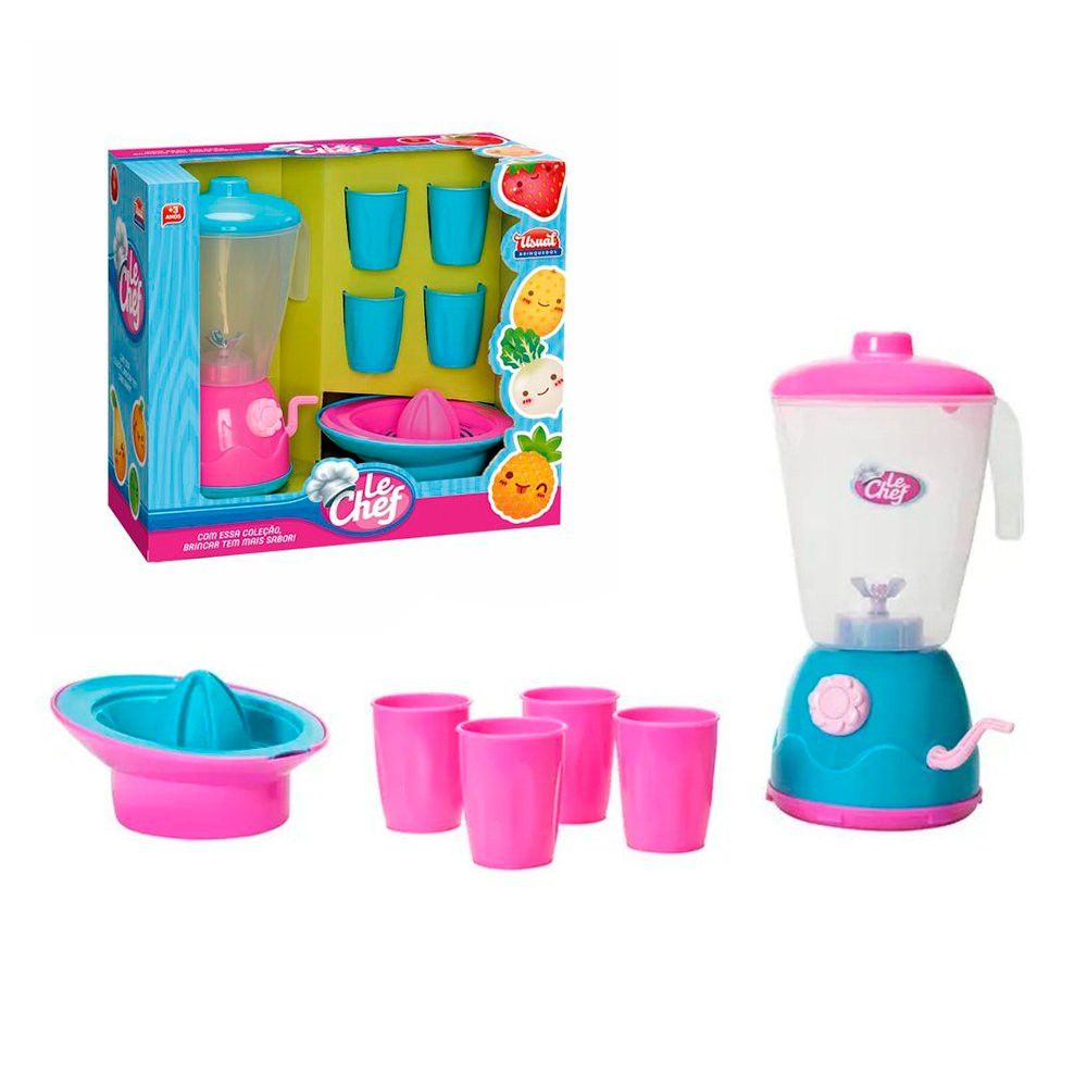 Kit Liquidificador com Manivela, Espremedor e Copos. — foto 1
