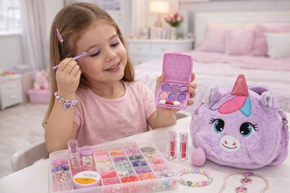 Kit Maquiagem com Bolsa Unicórnio — foto 1