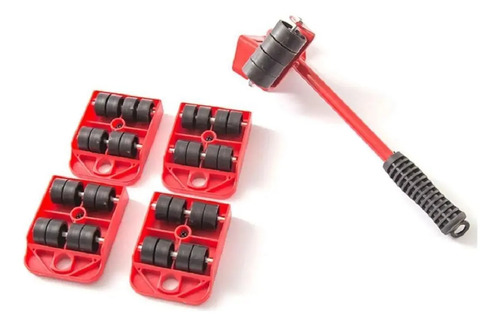 Kit Suporte com Rodinhas para Mover Móveis Pesados até 150 kg