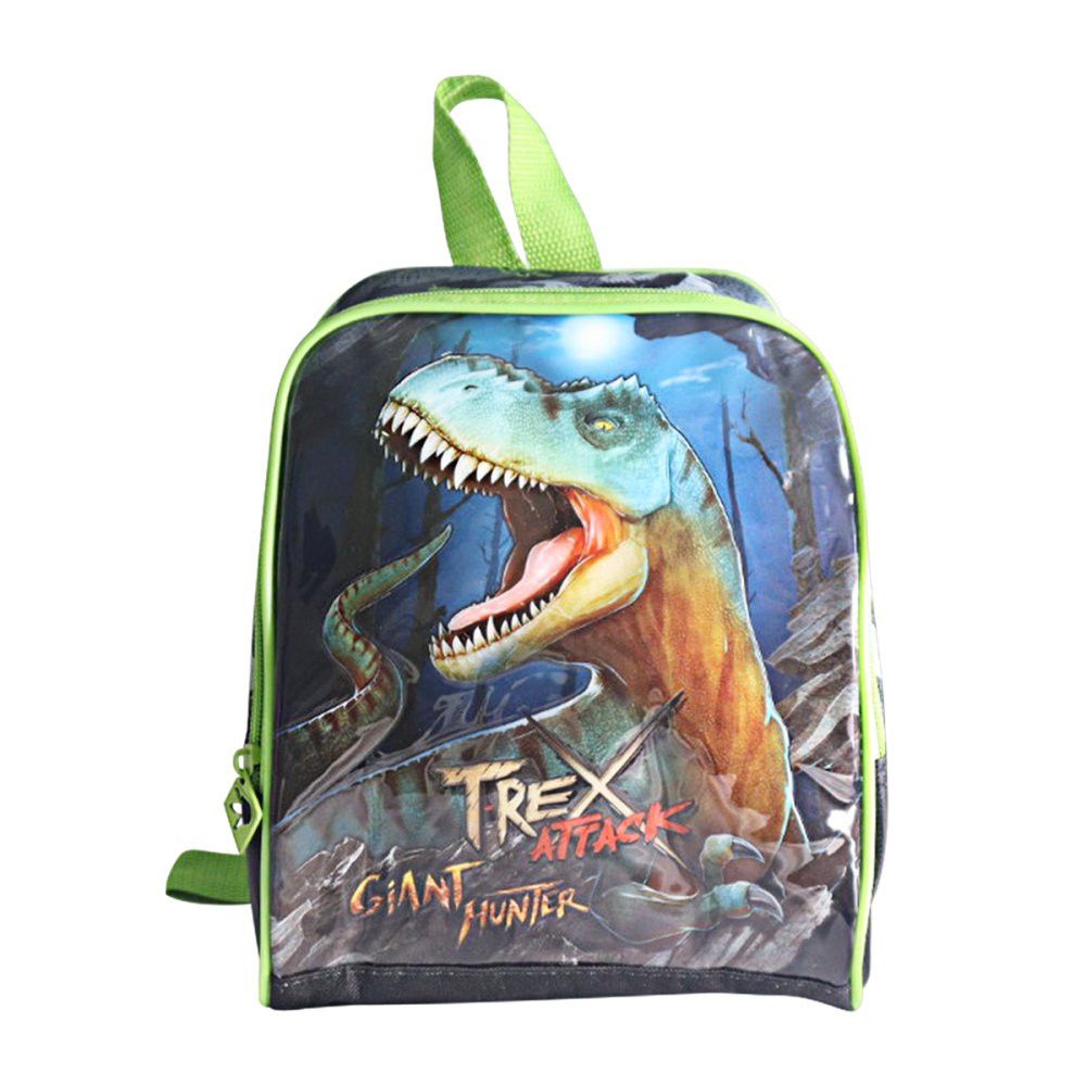 Lancheira Térmica Infantil Clio T-Rex Dinossauro Verde