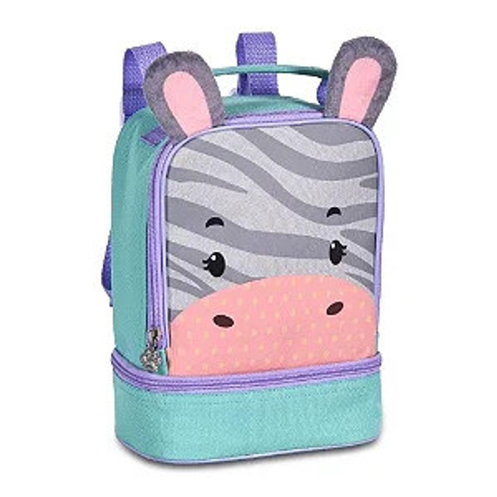Lancheira Térmica Infantil Clio Zebra com Orelhas 3D