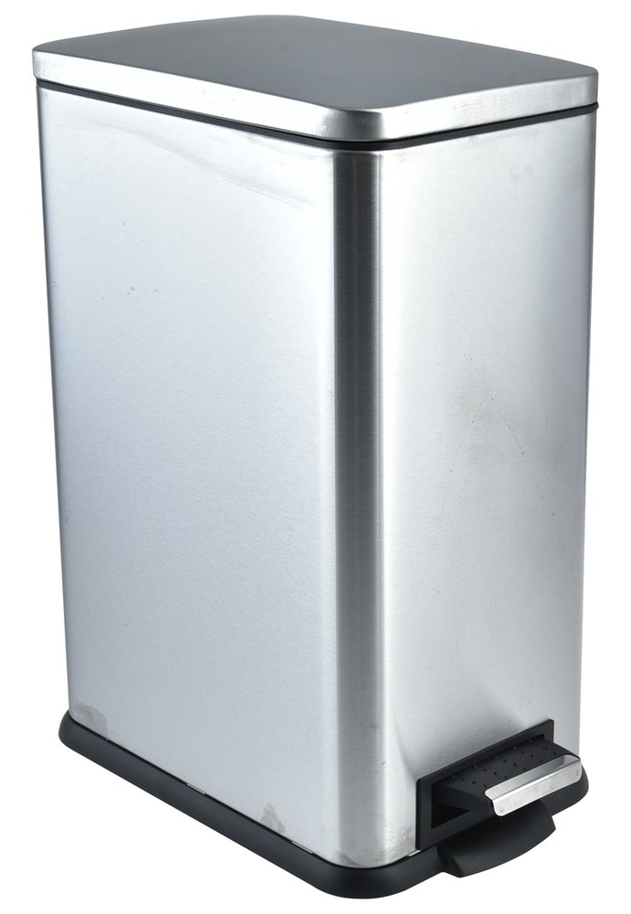 Lixeira Retangular com Pedal 30 Litros - Inox — foto 1